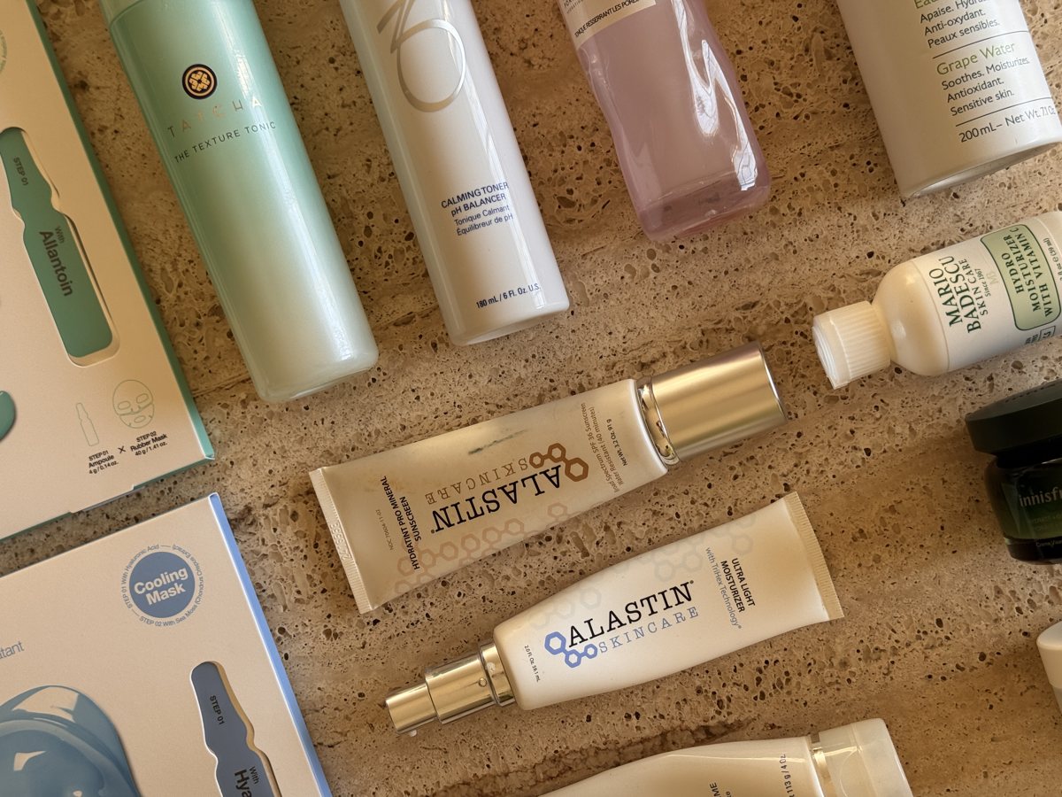skincare shelf: Dr.Jart+, Dr.Jart+, ZO SKIN HEALTH, Glow Recipe, Caudalie, Mario Badescu