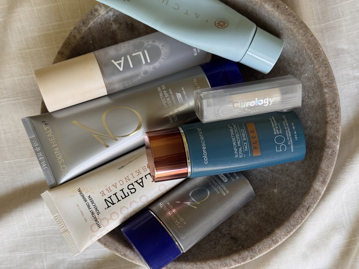 sunscreen for face shelf: ZO SKIN HEALTH, Colorescience, ALASTIN